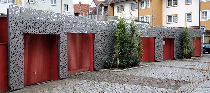 Foto Stahlwand Rossgasse