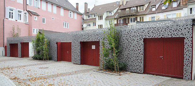 Foto Stahlwand Rossgasse